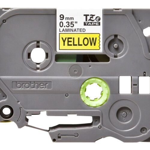 BROTHER P-TOUCH TZE-621 noir sur jaune  9mm