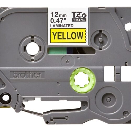 BROTHER P-TOUCH TZE-631 noir sur jaune  12mm
