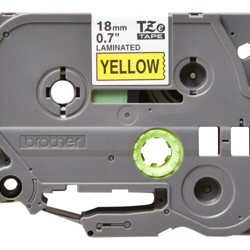 BROTHER P-TOUCH TZE-641 noir sur jaune  18mm