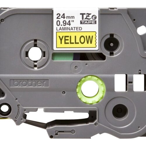 BROTHER P-TOUCH TZE-651 noir sur jaune  24mm