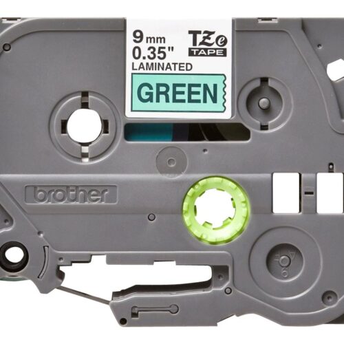BROTHER P-TOUCH TZE-721 noir sur vert 9mm