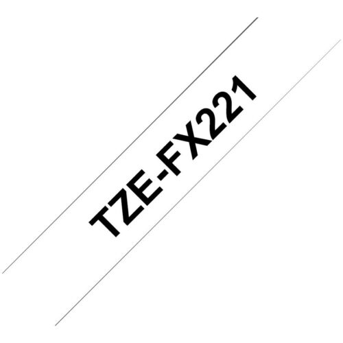 BROTHER P-TOUCH TZE-FX221 noir sur blanc 9mm