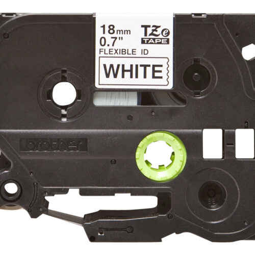 BROTHER P-TOUCH TZE-FX241 noir sur blanc 18mm