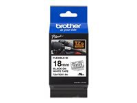 BROTHER P-TOUCH TZE-FX241 noir sur blanc 18mm