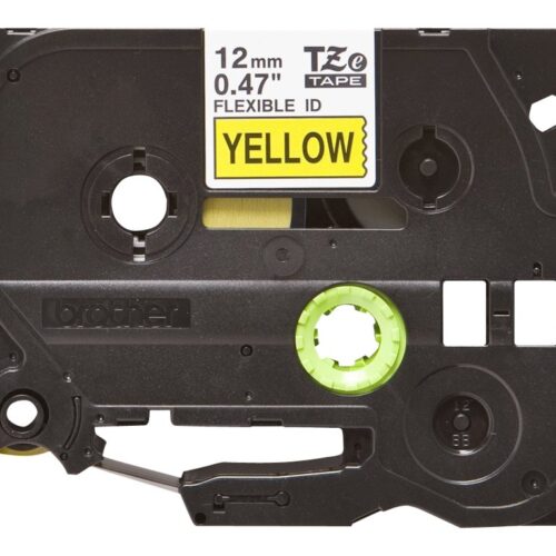 BROTHER P-TOUCH TZE-FX631 noir sur jaune  12mm