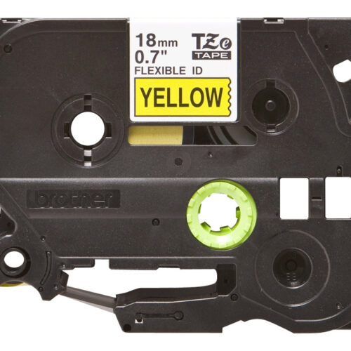 BROTHER P-TOUCH TZE-FX641 noir sur jaune  18mm