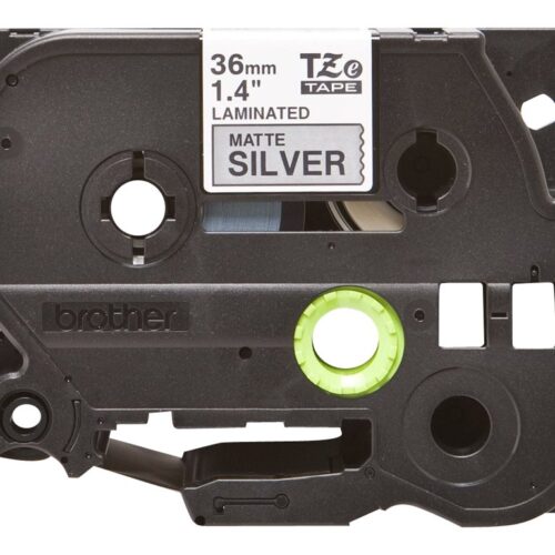 BROTHER P-TOUCH TZE-M961 noir sur silver-matt 36mm pack de 1