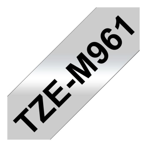 BROTHER P-TOUCH TZE-M961 noir sur silver-matt 36mm pack de 1