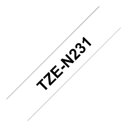 BROTHER P-TOUCH TZE-N231 noir sur blanc 12mm pièce