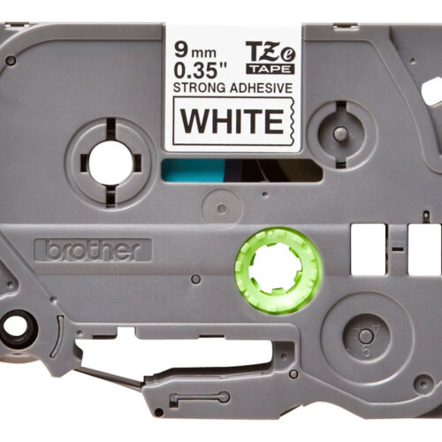BROTHER P-TOUCH TZE-S221 noir sur blanc 9mm extra gluey