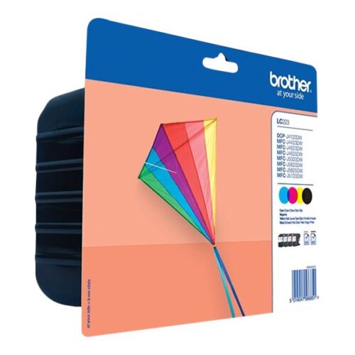 BROTHER Pack blister de 4 cartouches d encre (BK/C/M/Y) pour DCP-J562DW  MFC-J480DW  MFC-J680DW  MFC-J880DW
