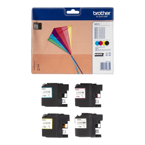 BROTHER Pack blister de 4 cartouches d encre (BK/C/M/Y) pour DCP-J562DW  MFC-J480DW  MFC-J680DW  MFC-J880DW