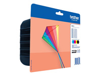 BROTHER Pack blister de 4 cartouches d encre (BK/C/M/Y) pour DCP-J562DW  MFC-J480DW  MFC-J680DW  MFC-J880DW
