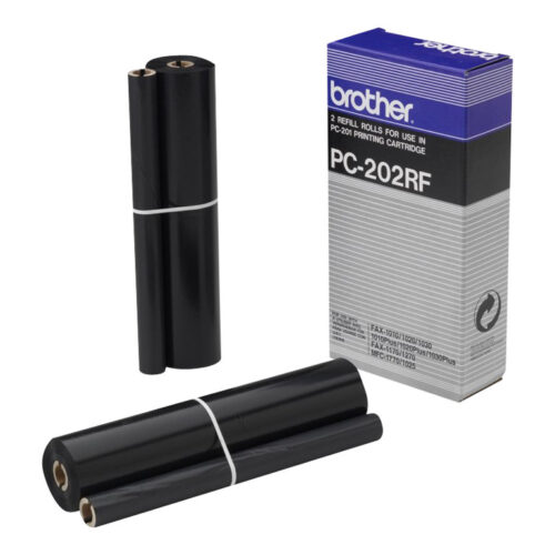 BROTHER PC-202RF rouleau de transfert noir 420 pages refill pack de 2