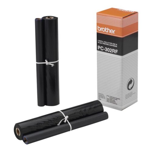 BROTHER PC-302RF rouleau de transfert noir 235 pages refill pack de 2