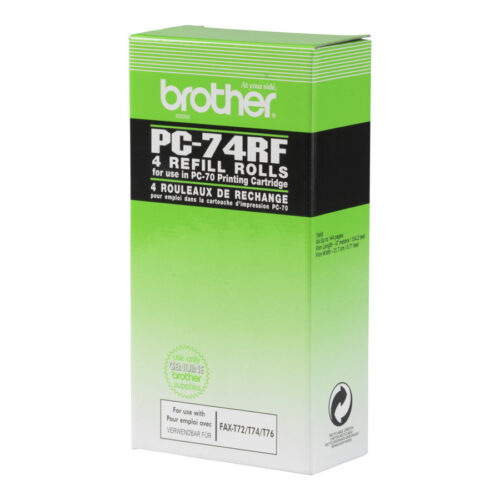 BROTHER PC-74RF recharge ruban noir 144 pages pack de 4