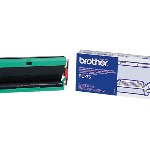 BROTHER PC-75 cassette ruban noir 144 pages pack de 1