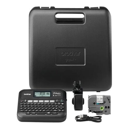 BROTHER PT-D460BTVP Etiqueteuse professionnelle Bluetooth 18mm avec mallette de transport adaptateur secteur un ruban TZe 4m câble