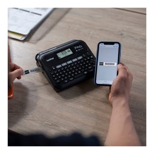 BROTHER PT-D460BTVP Etiqueteuse professionnelle Bluetooth 18mm avec mallette de transport adaptateur secteur un ruban TZe 4m câble