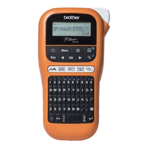 BROTHER PT-E110VP Etiqueteuse portable pour les electriciens livree avec mallette de transport et adaptateur secteur
