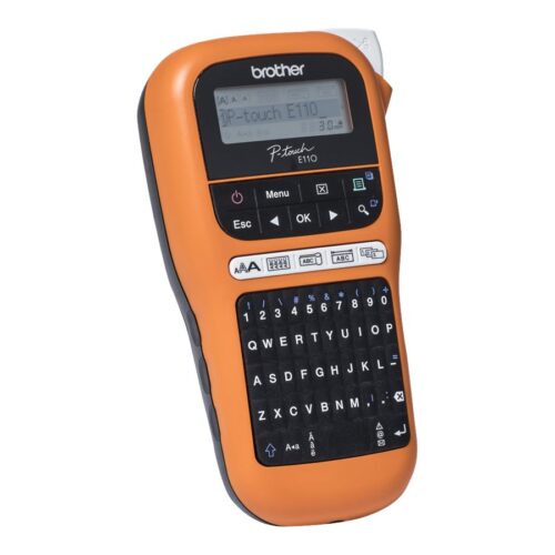 BROTHER PT-E110VP Etiqueteuse portable pour les electriciens livree avec mallette de transport et adaptateur secteur