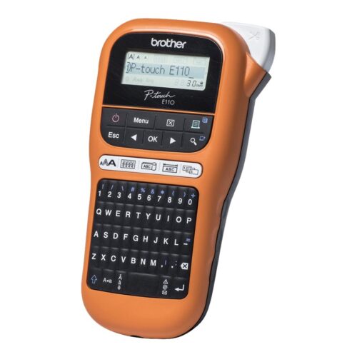 BROTHER PT-E110VP Etiqueteuse portable pour les electriciens livree avec mallette de transport et adaptateur secteur