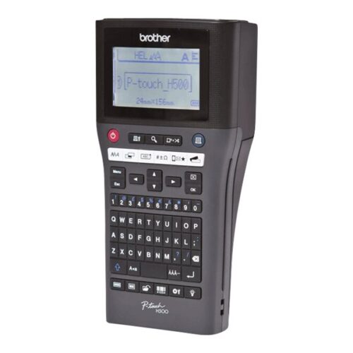 BROTHER PTH500YP Etiqueteuse portable et connectable avec clavier AZERTY. jusqu a 7 lignesd impression. 30mm/sec.