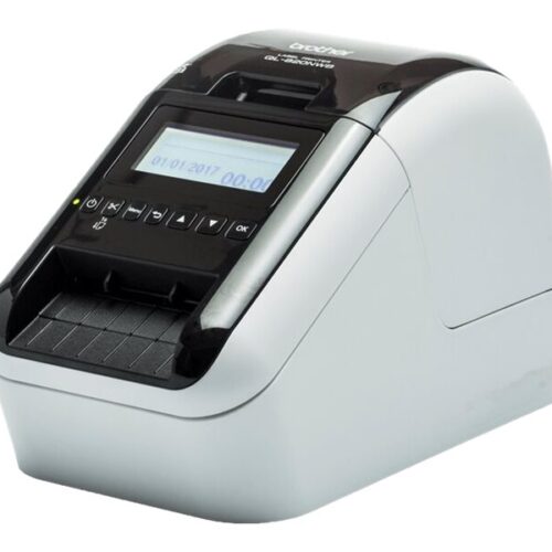 BROTHER QL-820NWBCVM Label Printer 176mm/sec Visitor Badge/event Pass Wi-Fi Ethernet Bluetooth Airprint LCD-display