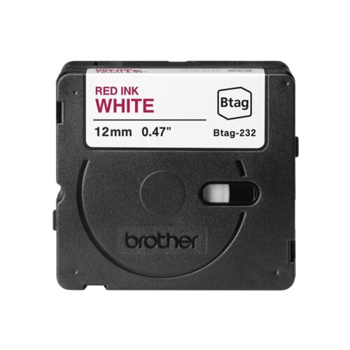 BROTHER Ribbon BTAG232 12MM Red on White