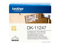 BROTHER Ruban DK label – Rouleau etiquettes adhesives 103,6 mm x 164,3 mm 180 unites/rouleau
