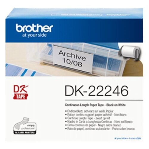 BROTHER Ruban DK tapes – Rouleau continu adhesif 103,6 mm x 30,48 m