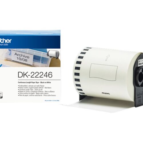 BROTHER Ruban DK tapes – Rouleau continu adhesif 103,6 mm x 30,48 m