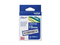 BROTHER Ruban laminé Noir sur Motifs Dentelle Argent 12mm (4m)