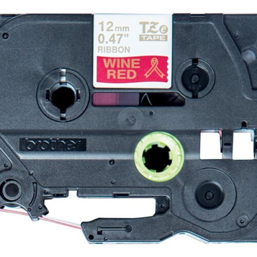 BROTHER Ruban tissus Or sur Bordeaux 12mm (4m)
