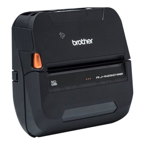BROTHER RuggedJet RJ-4250WB Label printer direct thermal Roll 113mm 203dpi 127mm/sec USB 2.0 Wi-Fi NFC Bluetooth 4.2