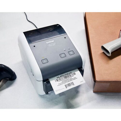 BROTHER TD-4210D Label printer direct thermal Roll 118mm 203dpi 127mm/sec USB 2.0 serial grey white