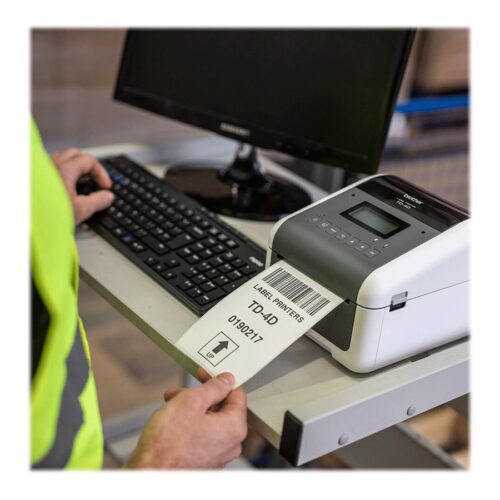 BROTHER TD-4550DNWB Label printer direct thermal 118mm 300x300dpi 152.4mm/sec USB 2.0 LAN serial Wi-Fi USB host Bluetooth 4.2