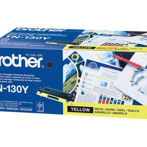 BROTHER TN-130 cartouche de toner jaune faible capacité 1.500 pages pack de 1