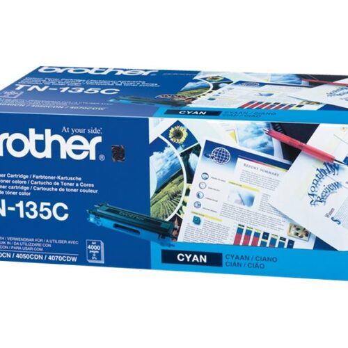 BROTHER TN-135 cartouche de toner cyan haute capacité 4.000 pages pack de 1