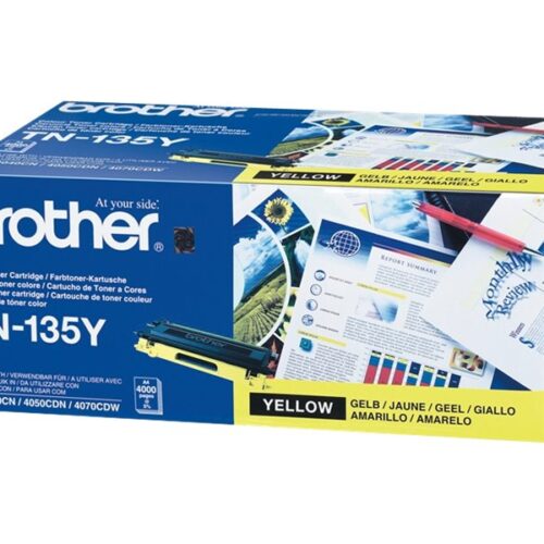 BROTHER TN-135 cartouche de toner jaune haute capacité 4.000 pages pack de 1