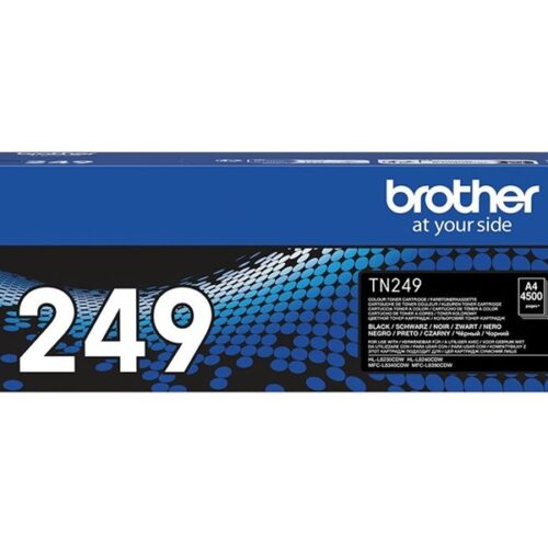 BROTHER TN-249BK Black Toner Cartridge Prints 4.500 pages