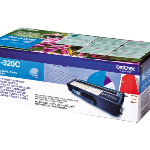 BROTHER TN-320 cartouche de toner cyan capacité standard 1.500 pages pack de 1