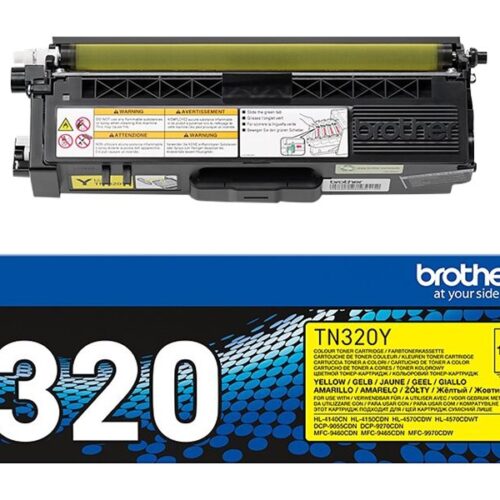 BROTHER TN-320 cartouche de toner jaune capacité standard 1.500 pages pack de 1