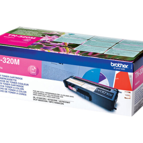 BROTHER TN-320 cartouche de toner magenta capacité standard 1.500 pages pack de 1