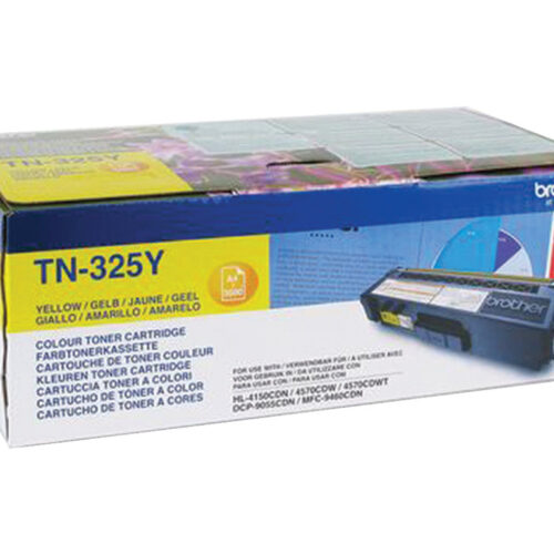 BROTHER TN-325 cartouche de toner jaune capacité standard 3.500 pages pack de 1