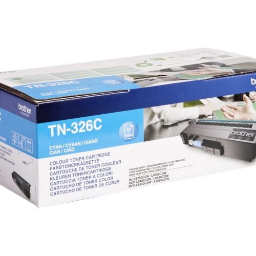 BROTHER TN-326C cartouche de toner cyan haute capacité 3.500 pages pack de 1