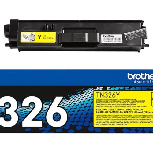 BROTHER TN-326Y cartouche de toner jaune haute capacité 3.500 pages pack de 1