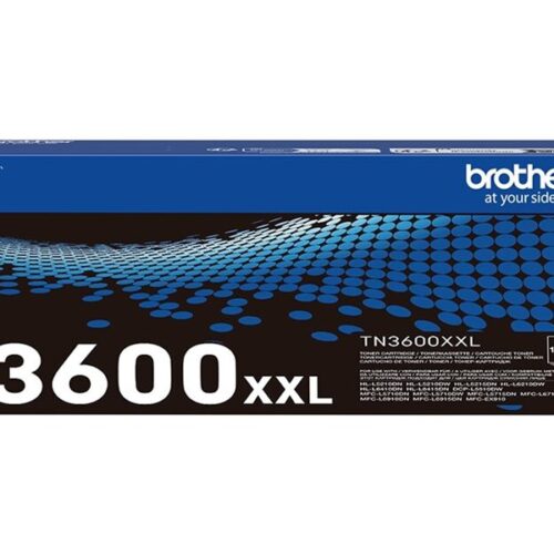 BROTHER TN-3600XXL High Yield Black Toner Cartridge Prints 11.000 pages