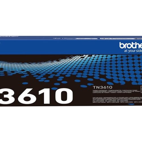 BROTHER TN-3610 Super High Yield Black Toner Cartridge Prints 18.000 pages