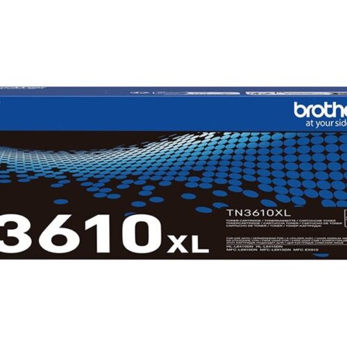 BROTHER TN-3610XL Ultra High Yield Black Toner Cartridge Prints 25.000 pages